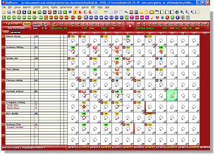 Baseball stats scorekeeping software