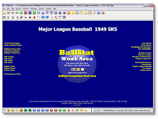 Baseball stats scorekeeping software